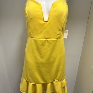 Bright yellow summer dress